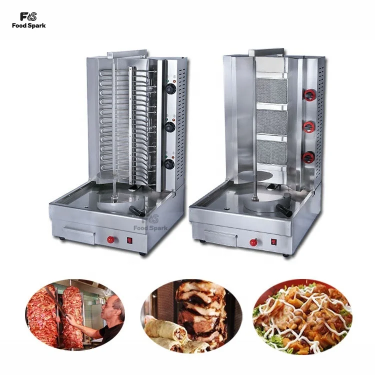 Commercial Electric Automatic Shawarma Rotating Vertical Kebab Machine