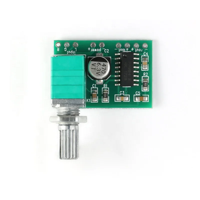PAM8403 Mini 5V 2 Channel 3W Volume Control USB Power Supply Digital Speaker Audio Power Amplifier Board