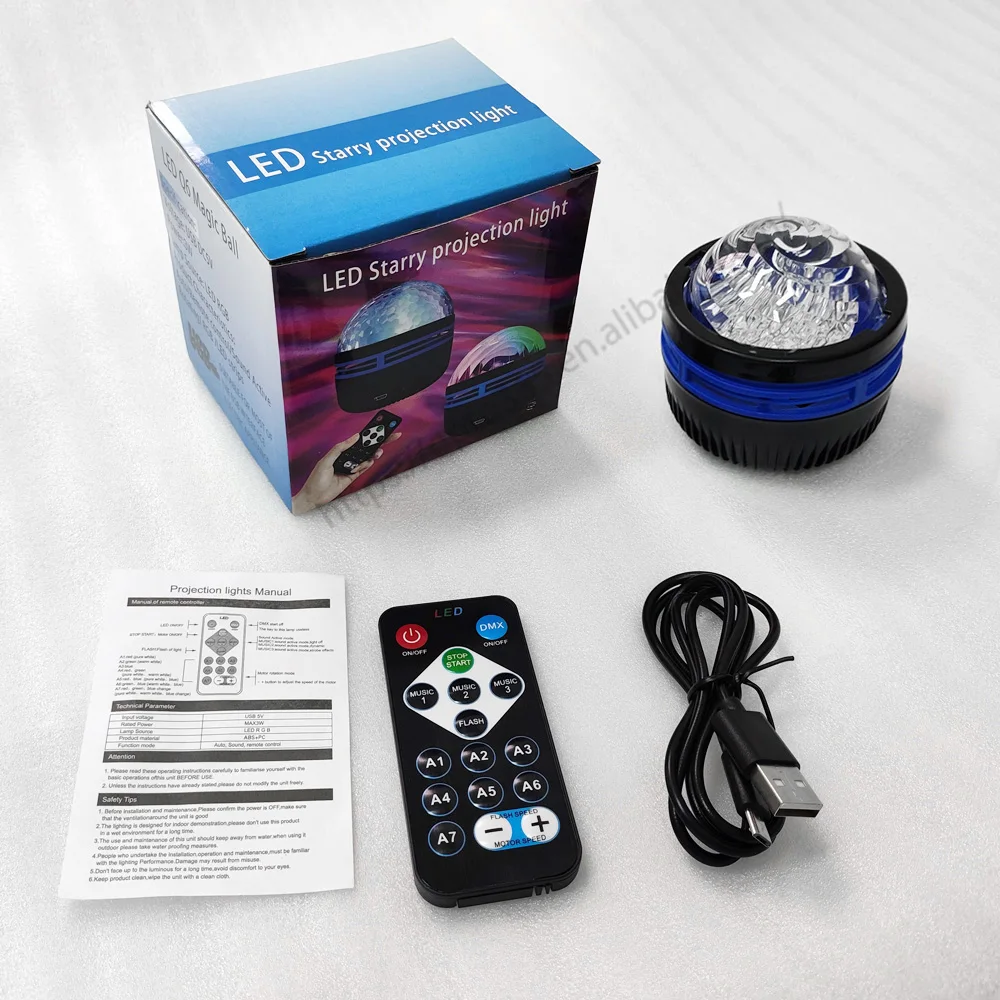 LEDプロジェクター ナイトライト リモート Bluetoothギャラクシー