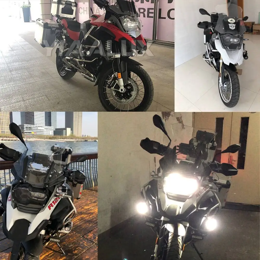 product ya bm1b led lens driving light round motorcycle yellow color cover headlight spot lamp for bmw motorcycle spotlight-3