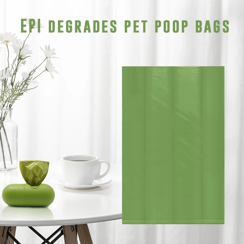 Ecofriendly Biodegradable Pet Bags Green Dog Poop Waste Bag Make From
