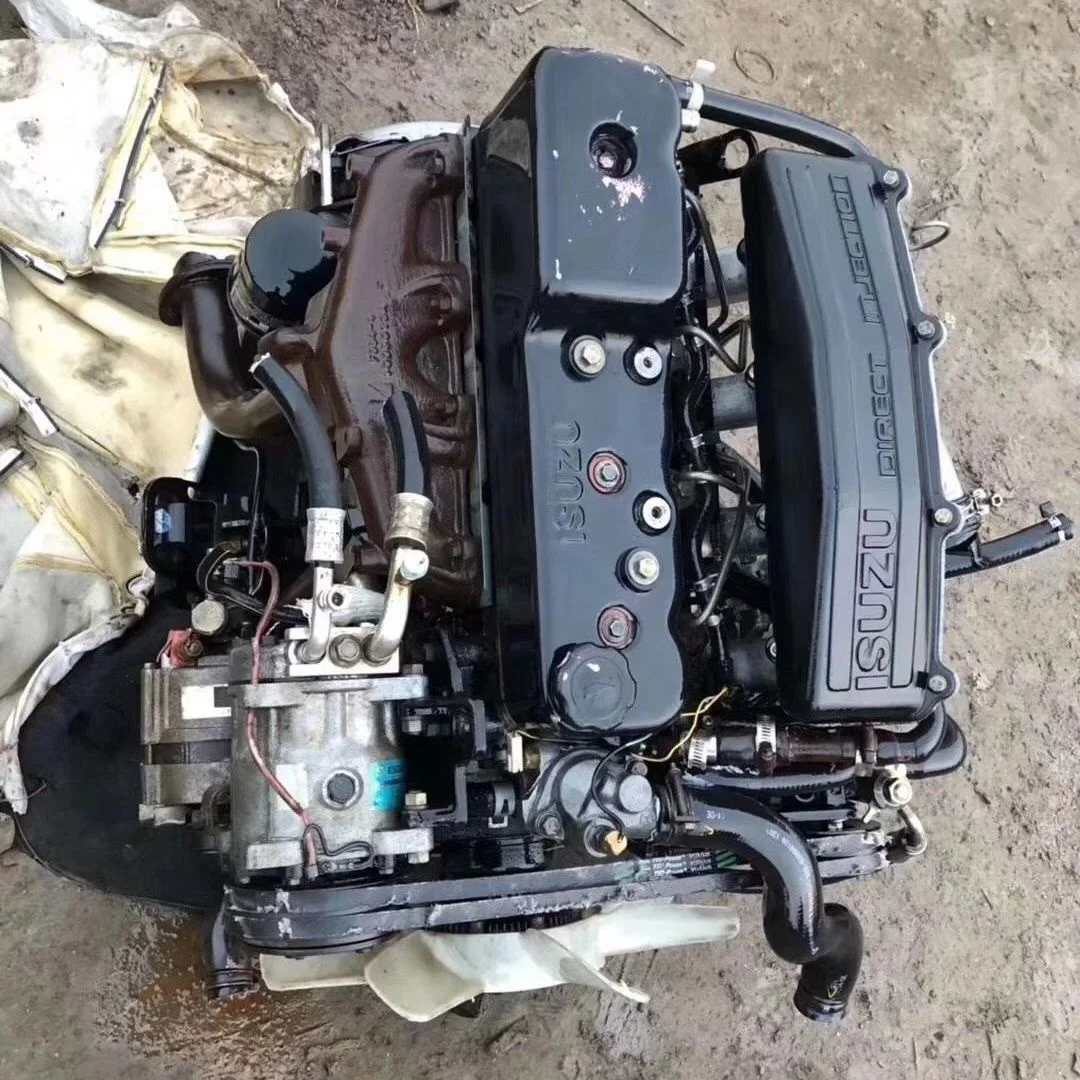 4JB1 2.8T 4WD 2WD Used Original Engine with 4x2 Manual Transmission for Isuzu Pickup