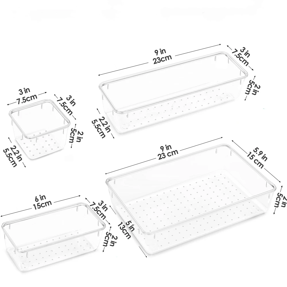 Makeup Drawer Organizer Vanity Organizers And Storage Clear Plastic