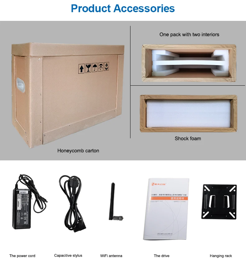 32 Inch LCD Touch Screen Indoor Wall Mount Capacitive Touch Screens Win10 System All In One Computers