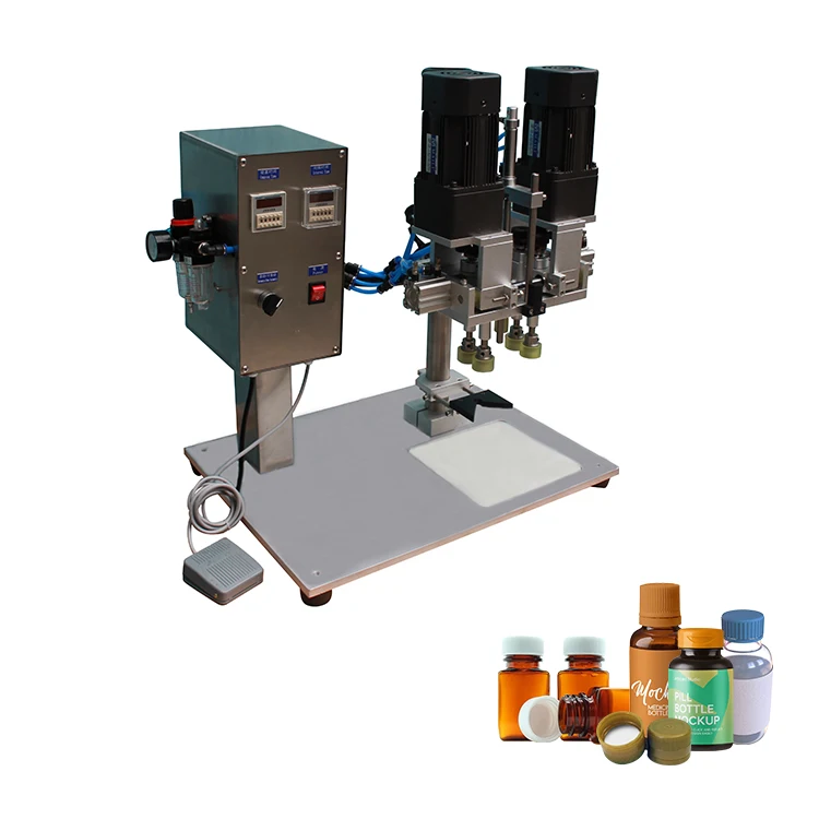 Стеклянные бутылки полуавтоматическая укупорочная машина для дезинфицирующего средства гель мытья