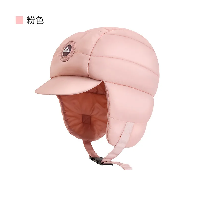 Winter Trooper Hat - Puffer Hat with Artificial Lamb Hair