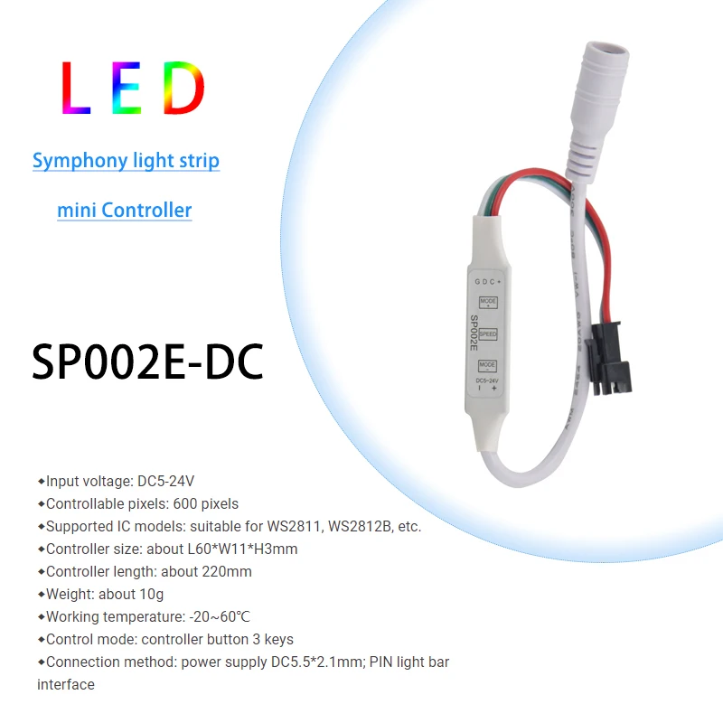 Mini LED SPI Pixel Signal Dimmer Controller - 2-Year Warranty