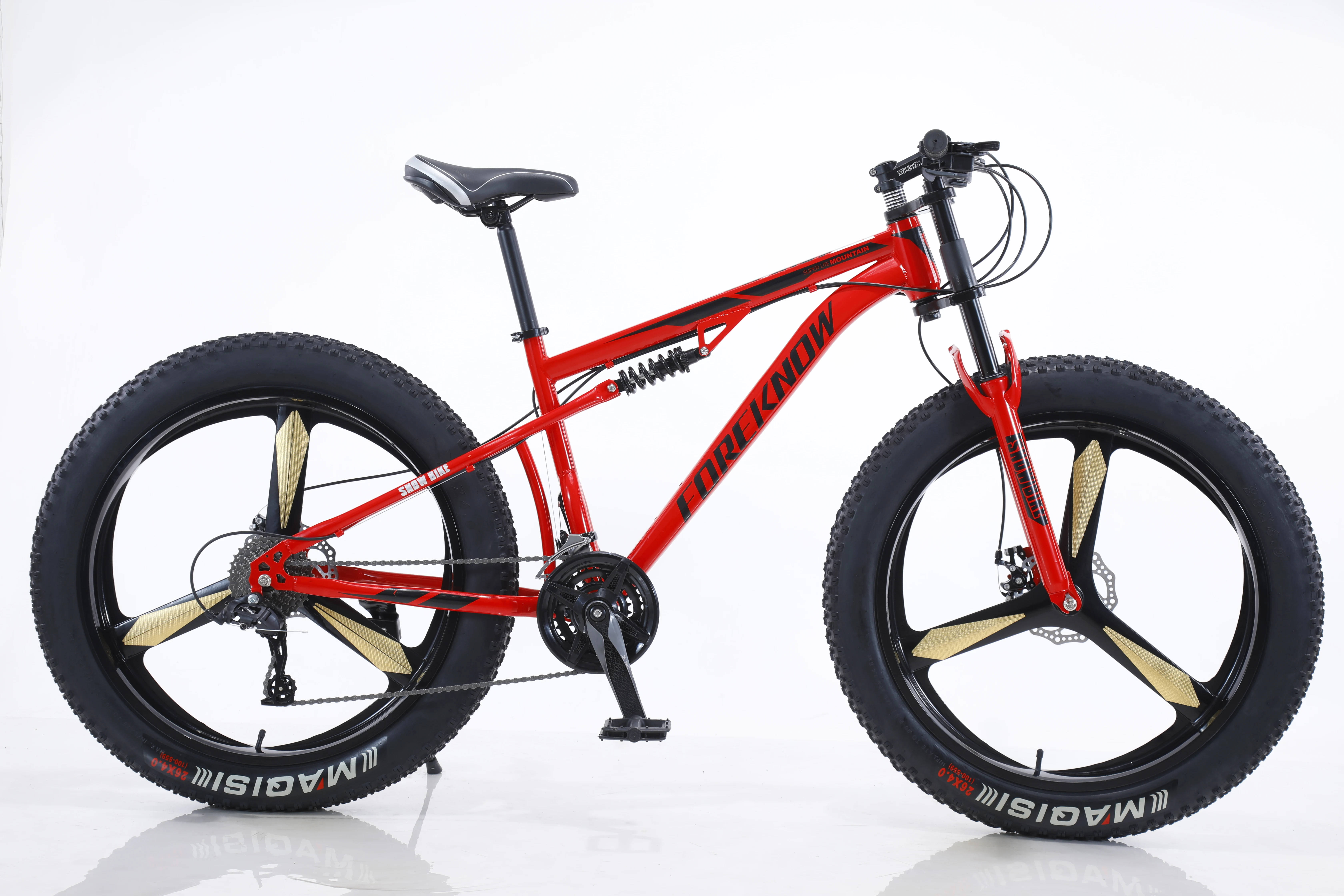 Yahoo!オークション - SNOW BIKE FOREKNOW 26×4.0 ファットバイク ジ