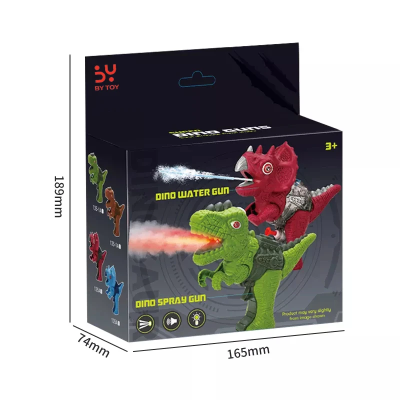 New Hot Alcohol Spray Guns Outdoor Game Kids Upgrade Lighting Electric Toy Dinosaur Spray Mini Water Gun for Children