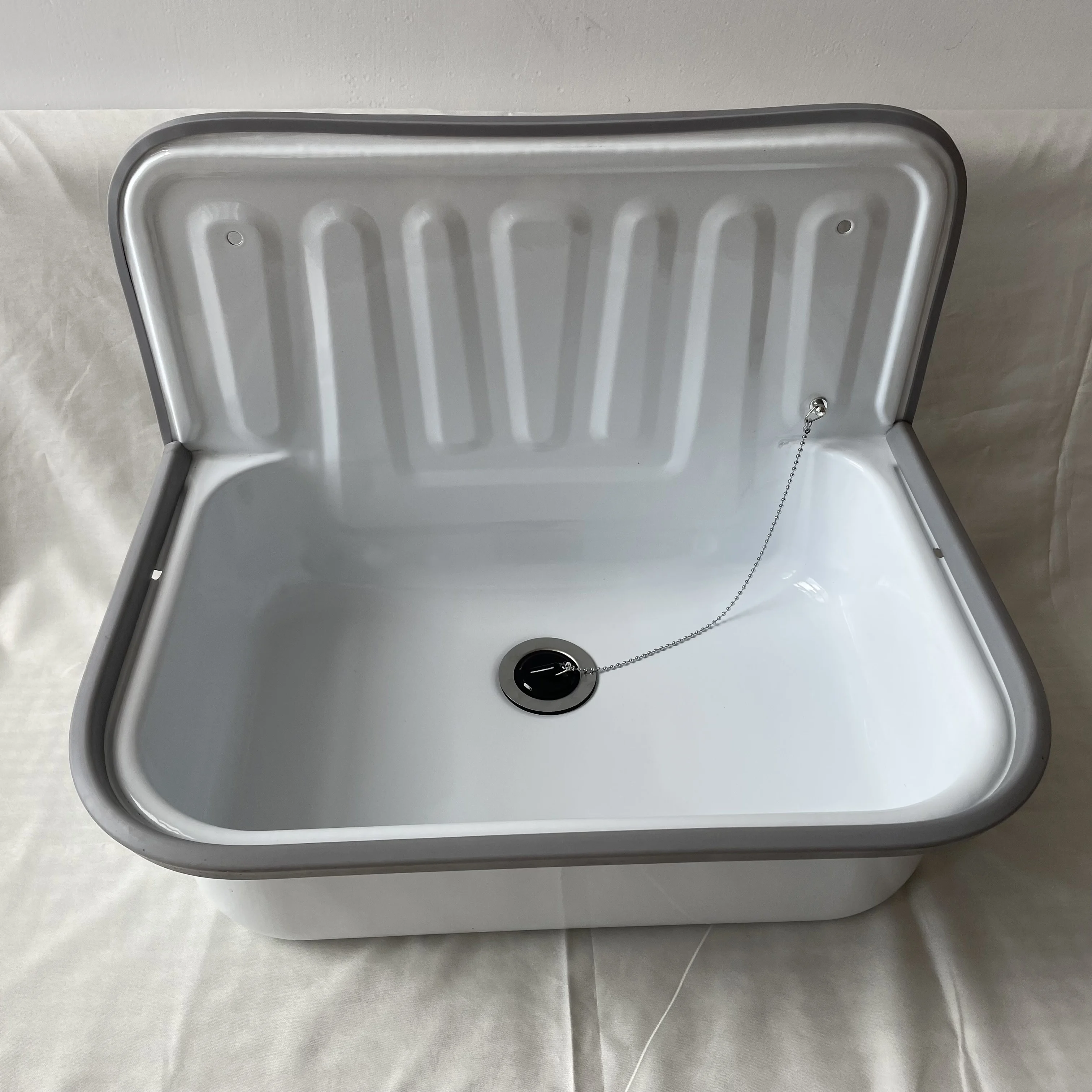 510 Mm Wide Round Circular Wallmount Enamel Steel Garden Small Hand