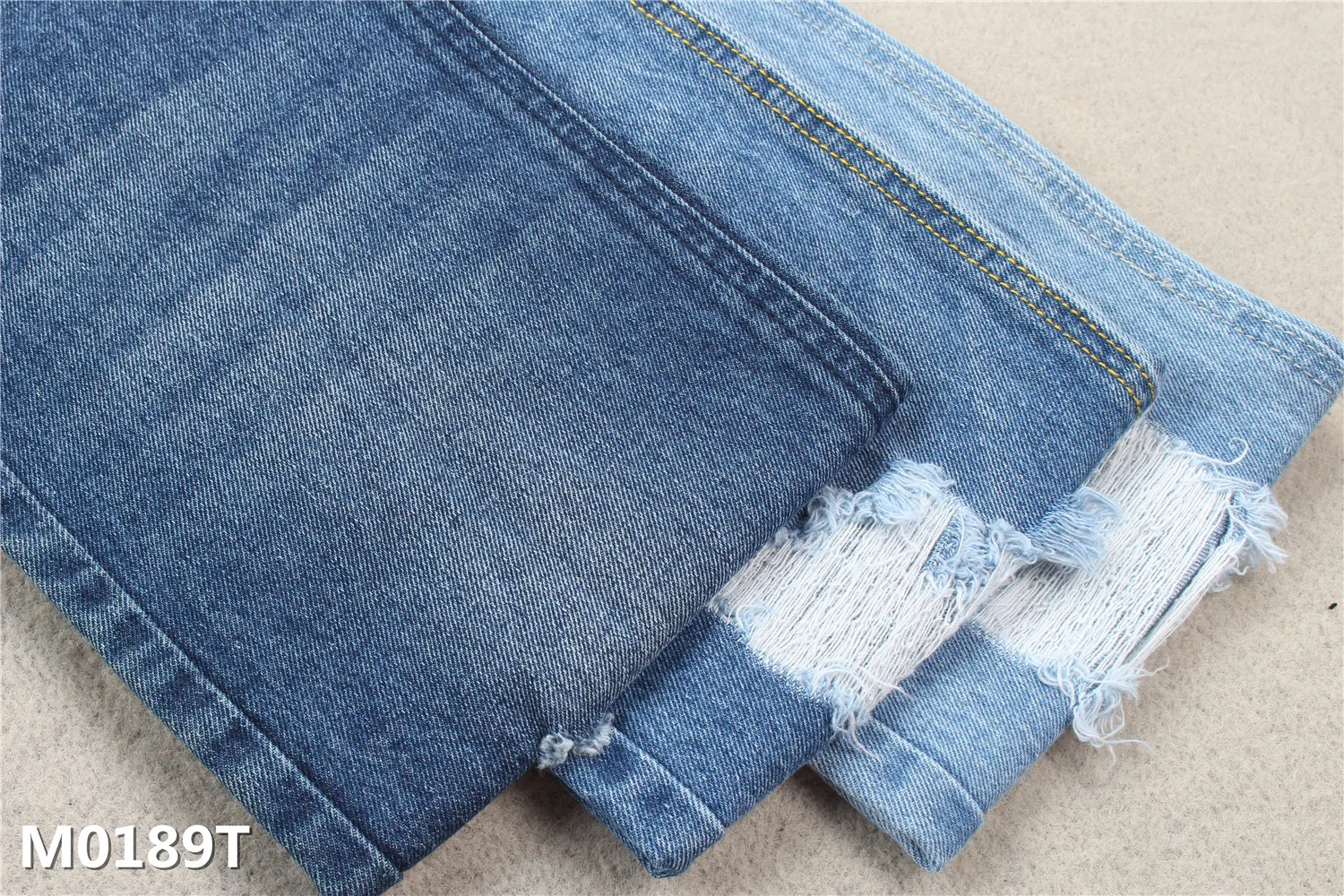 11oz 100% Cotton Denim Fabric with 62/63" Width and Shrink-Resistant Properties for Jeans and Apparel