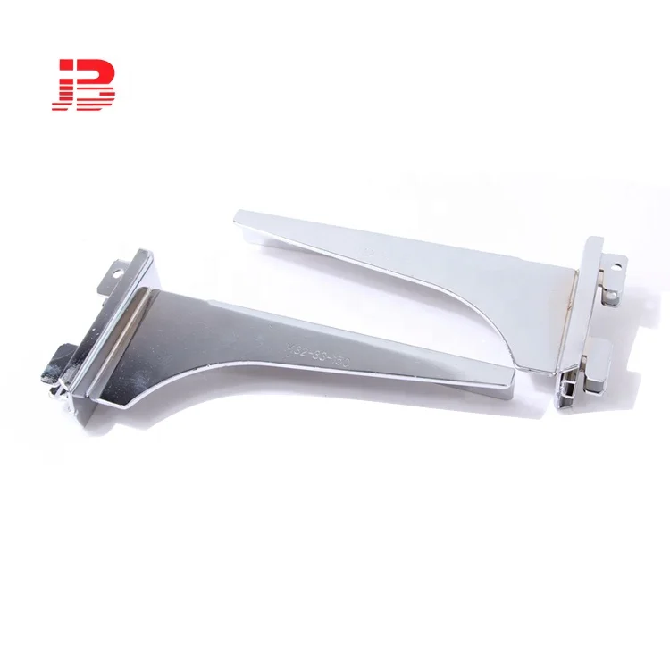 Metal chrome bracket for glass or wooden shelf bracket