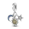Ktc089-sun, star and moon pendant 925 silver