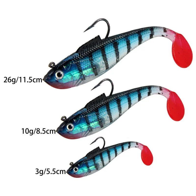 Saltwater Soft Lures for Bass Rock Lure Plastic Rigged Factory Direct Sale  - China Fishing Lures and Fishing price