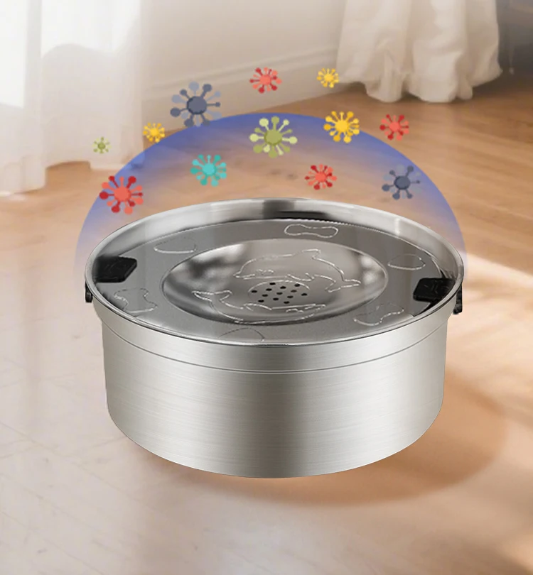 NEW Spill-proof Dog Bowl No Spill Raised Dog Food Bowl Stand Stainless Steel Food and Water Bowl Set Pet Feeding Station manufacture