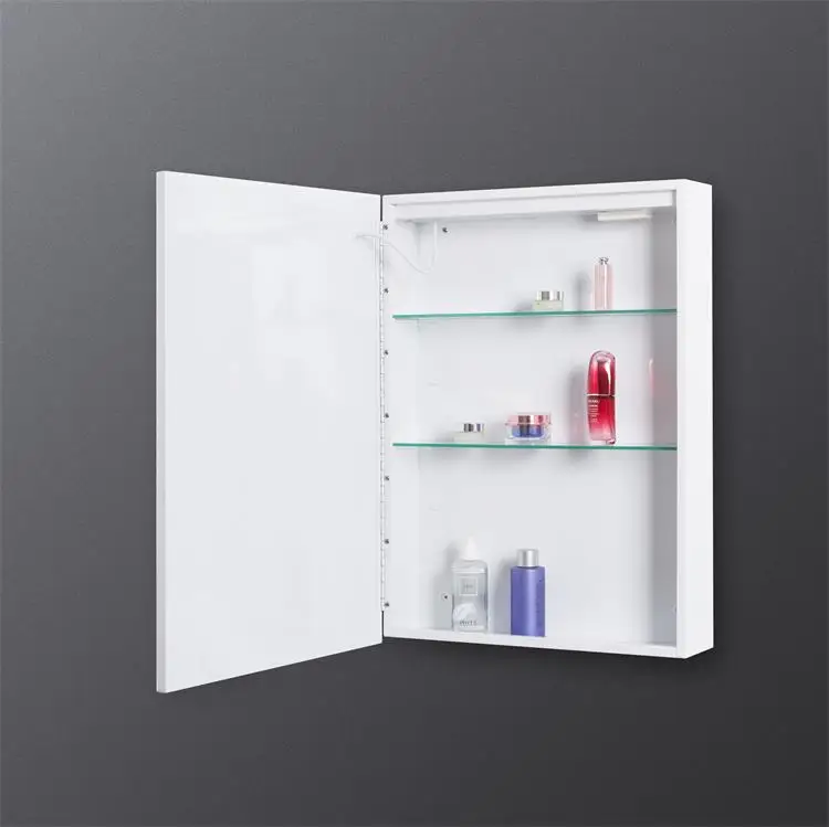 Роскошный светодиодный зеркальный шкаф с акриловым освещением металлическая подсветка для ванной комнаты медицинский домашняя мебель