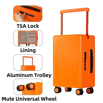 Luxury Large Traveling Koffer Luggage PC Material Luxury with Wheel Trolley Malas de Viagem Away Suitcase Bag