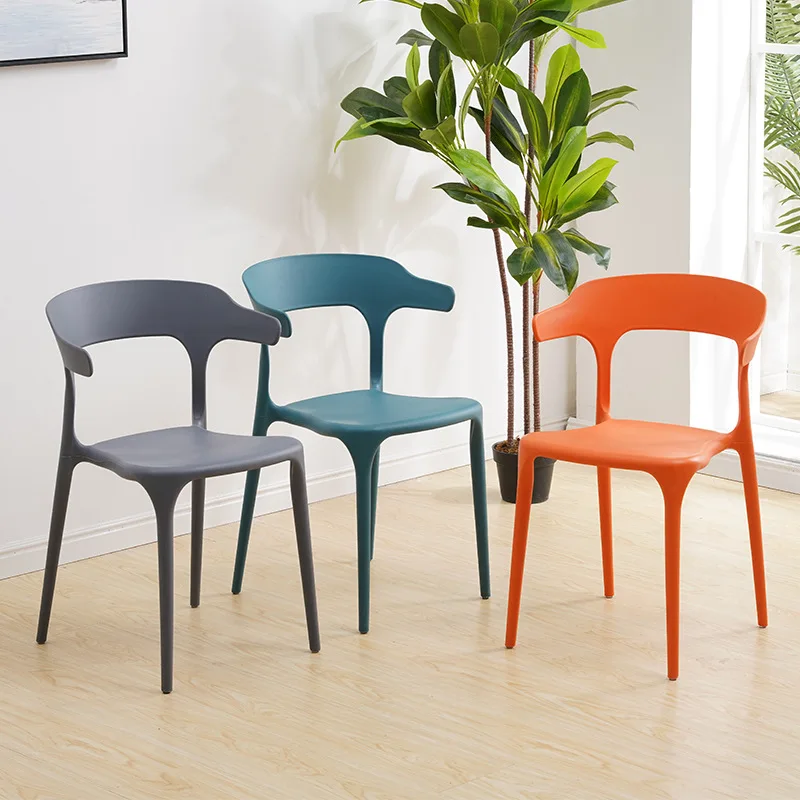 Plastic Monoblock Chairs Sillas Stackable Chairs Kitchen PP Event Plastic  Modern Wholesale Cheap Colorful Restaurant White