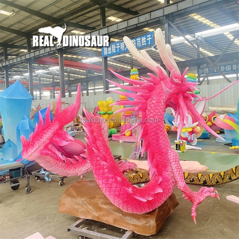 Shopping Mall Large Dragon Model Life Size Animatronic Dragon Robot