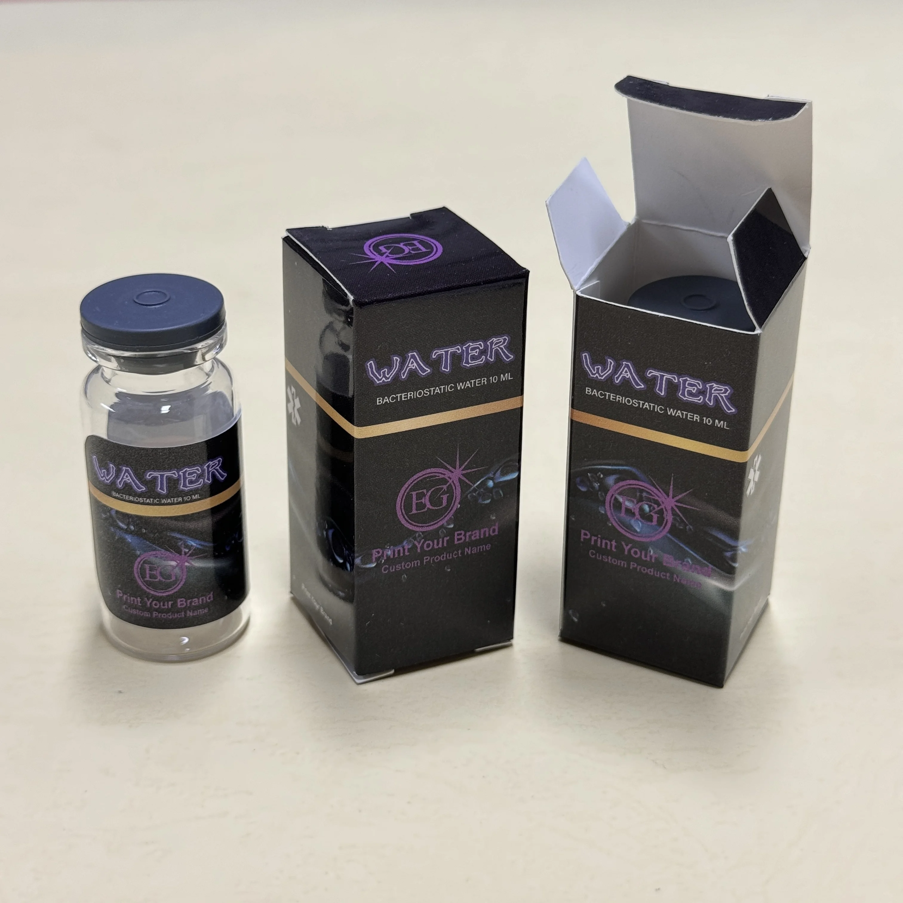 Custom Printing Bacwater 10mL Vial Testocyp Label and Box Injecta Bletest C  250mg Hologram Box with Label