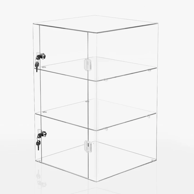 Custom 3 Tier Acrylic Display Box Case Lucite With Lock Buy