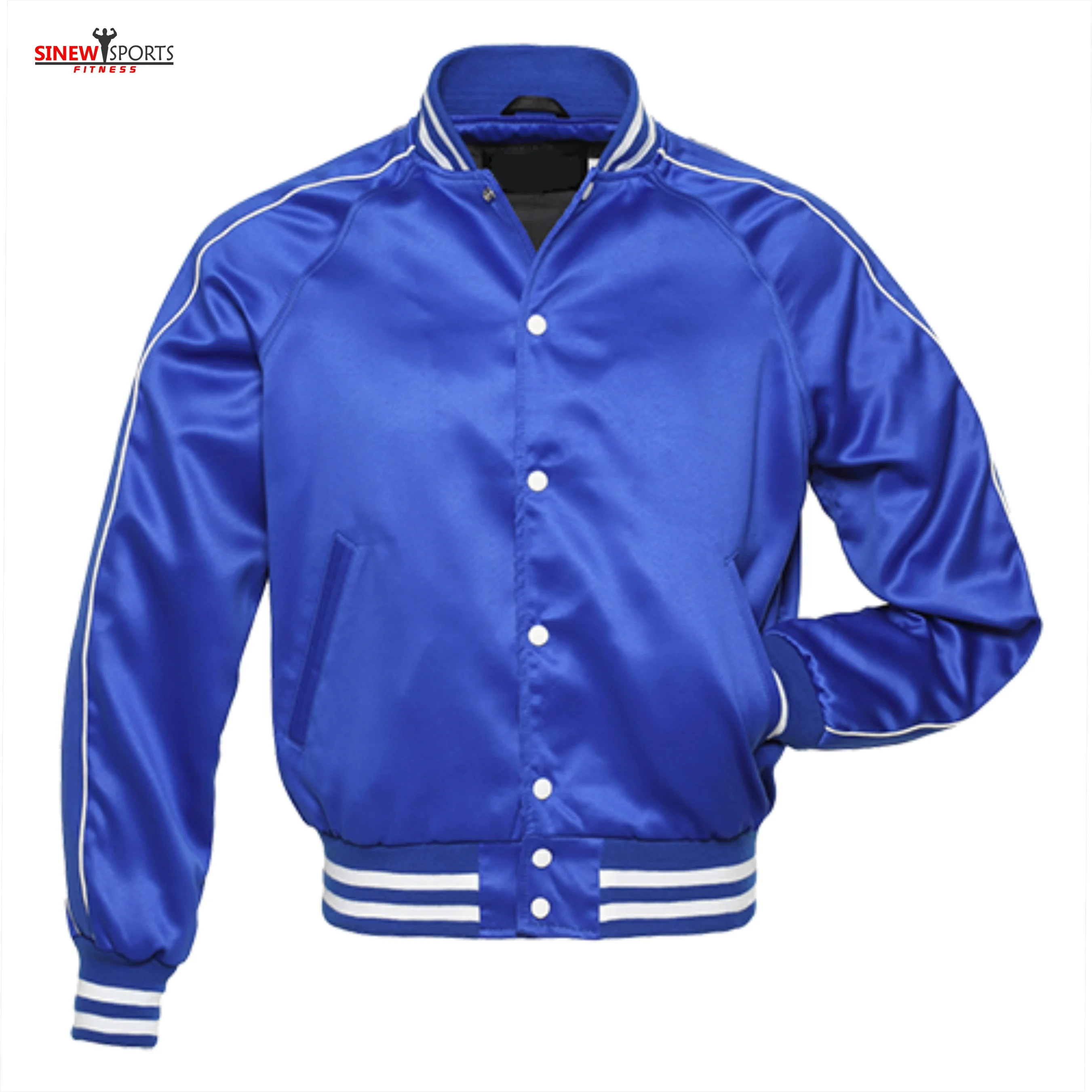 shiny varsity jacket