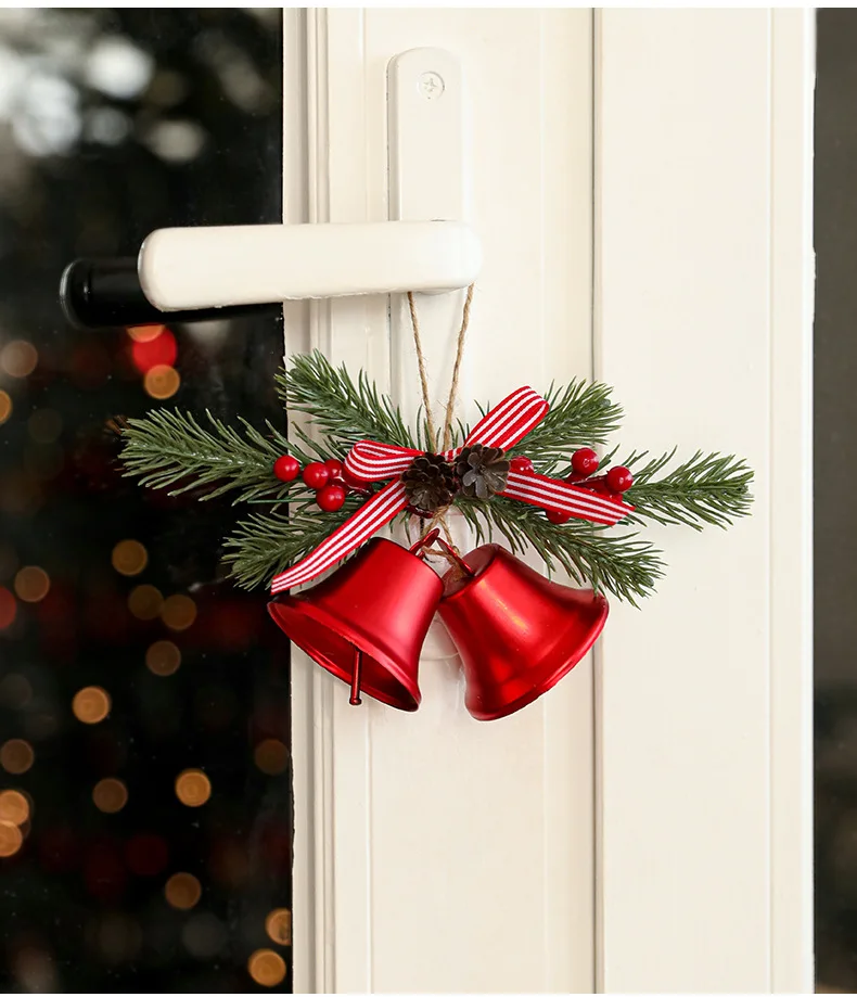 Vintage Hanging Bell Christmas Tree Decor Christmas Bell Ornaments Door Christmas Bells for Decoration factory