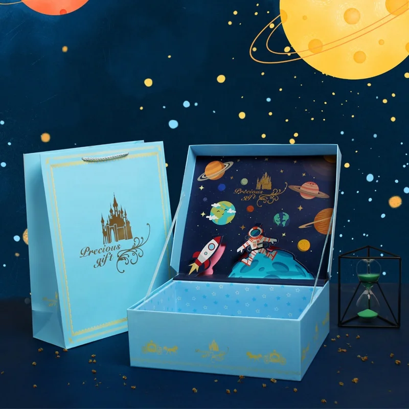 Luxury Custom Design Creative Kids Decoration Birthday 3d gift box packing Boxes