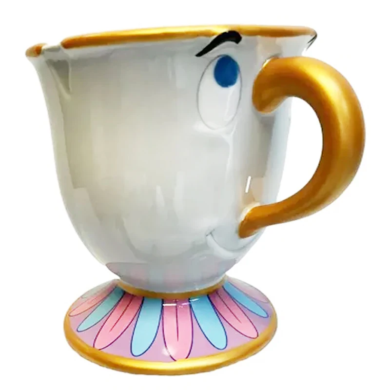 Handmade Novelty Ceramic Tea Cups Cute Arabic Coffee Mug in Cartoon Style Glazed Porcelain