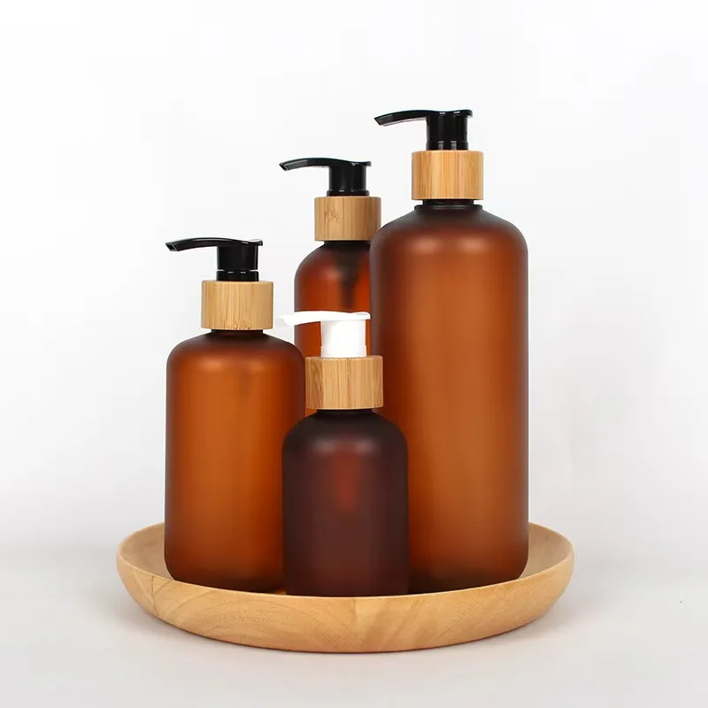 Wholesale Cosmetics PET Plastic Lotion Bottles 10ml-1000ml Custom Shampoo Hair Care Bottles