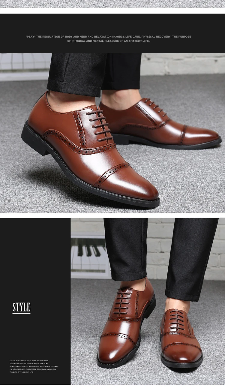 Ample Oxford Men Dress Shoes Comfortable Lace Up Black Dress Shoes Buy Men Dress Shoes Brown