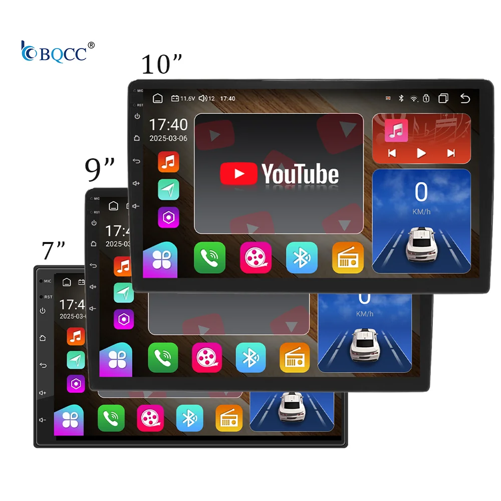 BQCC 2Din Android Car Radio with Wireless CarPlay & GPS for Honda