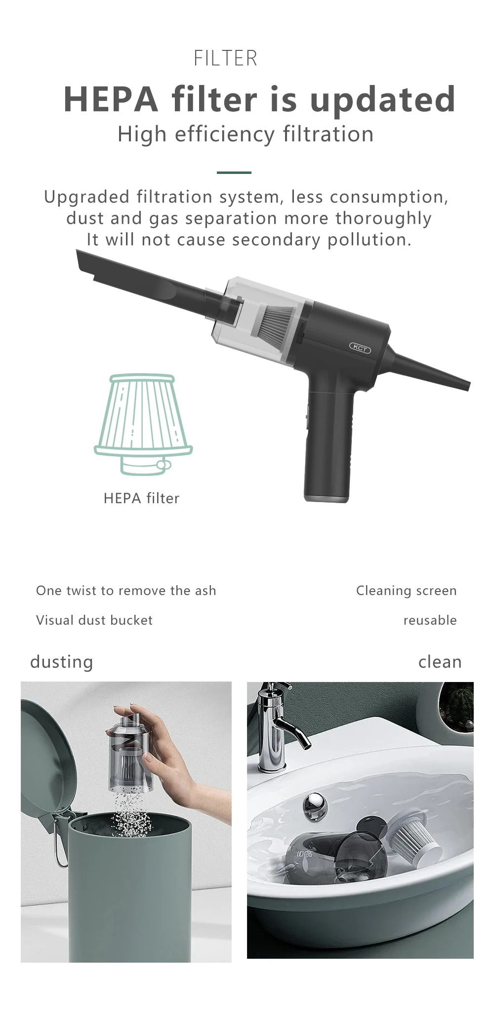 Wireless Car Vacuum Cleaner Portable Car Cleaner Vacuum For Car Mini