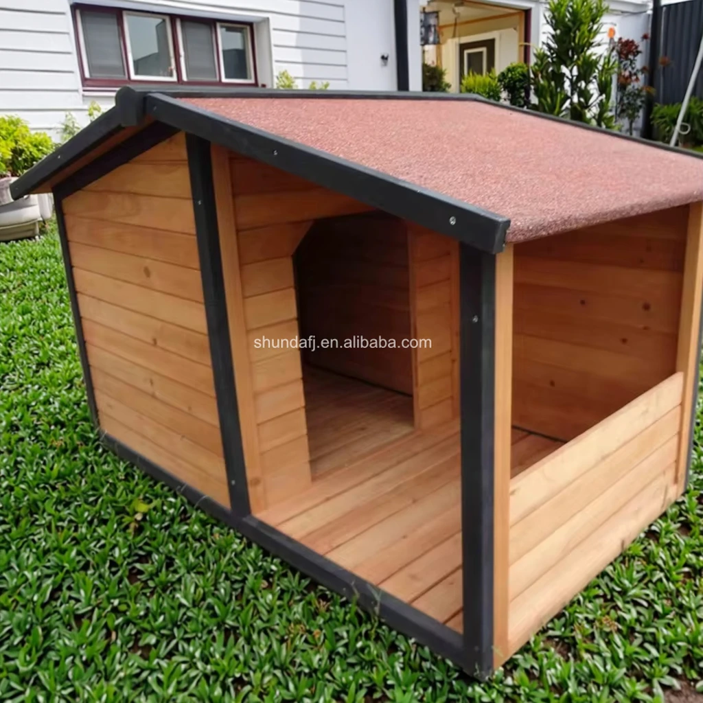 犬小屋 SDD011 SHUNDA製 高品質 木製犬小屋 豪華 防水 大型犬用犬舎 ペット