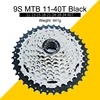 9 velocità 11-40T nero