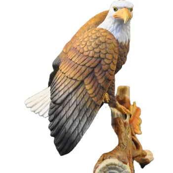 Desktop  Decorative ceramic  or resin bird  for office decoration home animal eagle  figurines porcelain statues  ornament