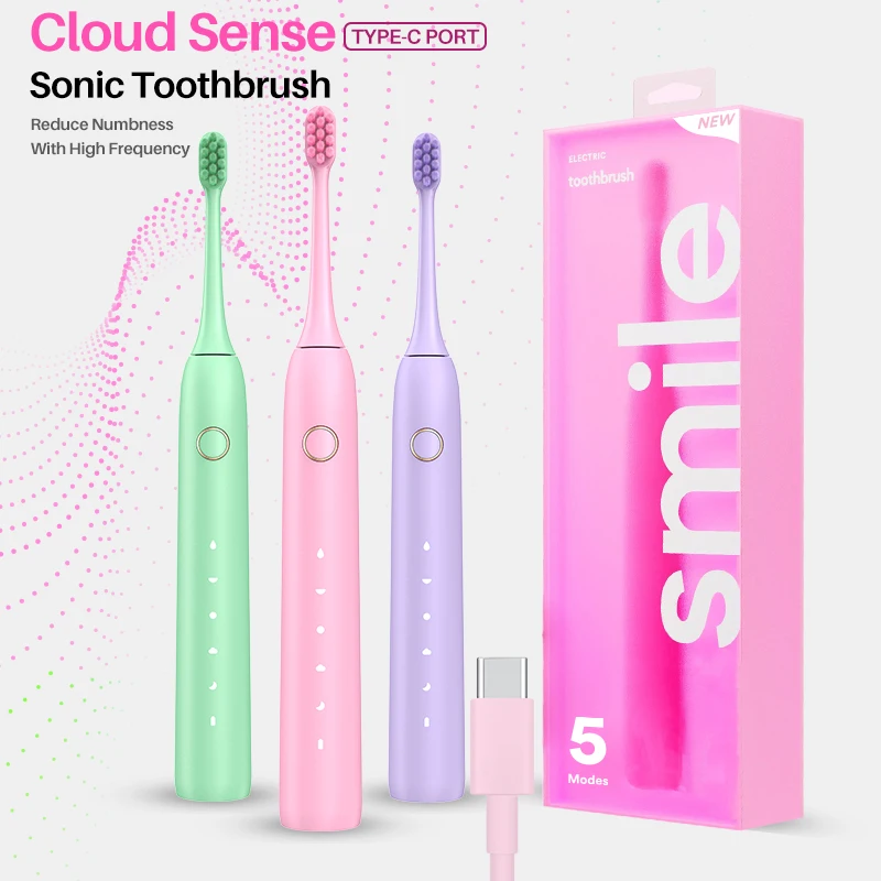 OEM Sonic Toothbrush 5 Modes Teeth Whitening Toothbrushes Electric