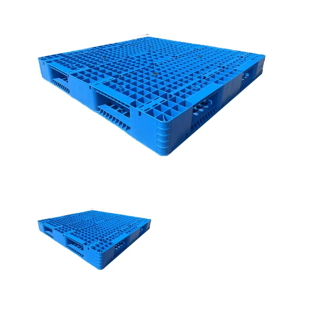 Large double-sided plastic pallets, stackable shelves with heavy-duty plastic pallets with rigid reinforcement