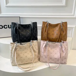 2026 New Vintage Summer Casual Women's Shoulder Tote Bag Elegant Simple PU Leather