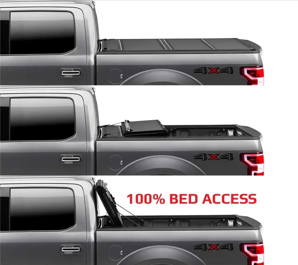 Жесткий тройной чехол для грузовика, тент для кузова 2019-2022 Dodge Ram 1500