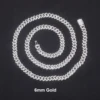 6mm 1 Row-Gold