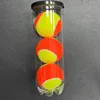 Three-piece paddle-style beach ball set