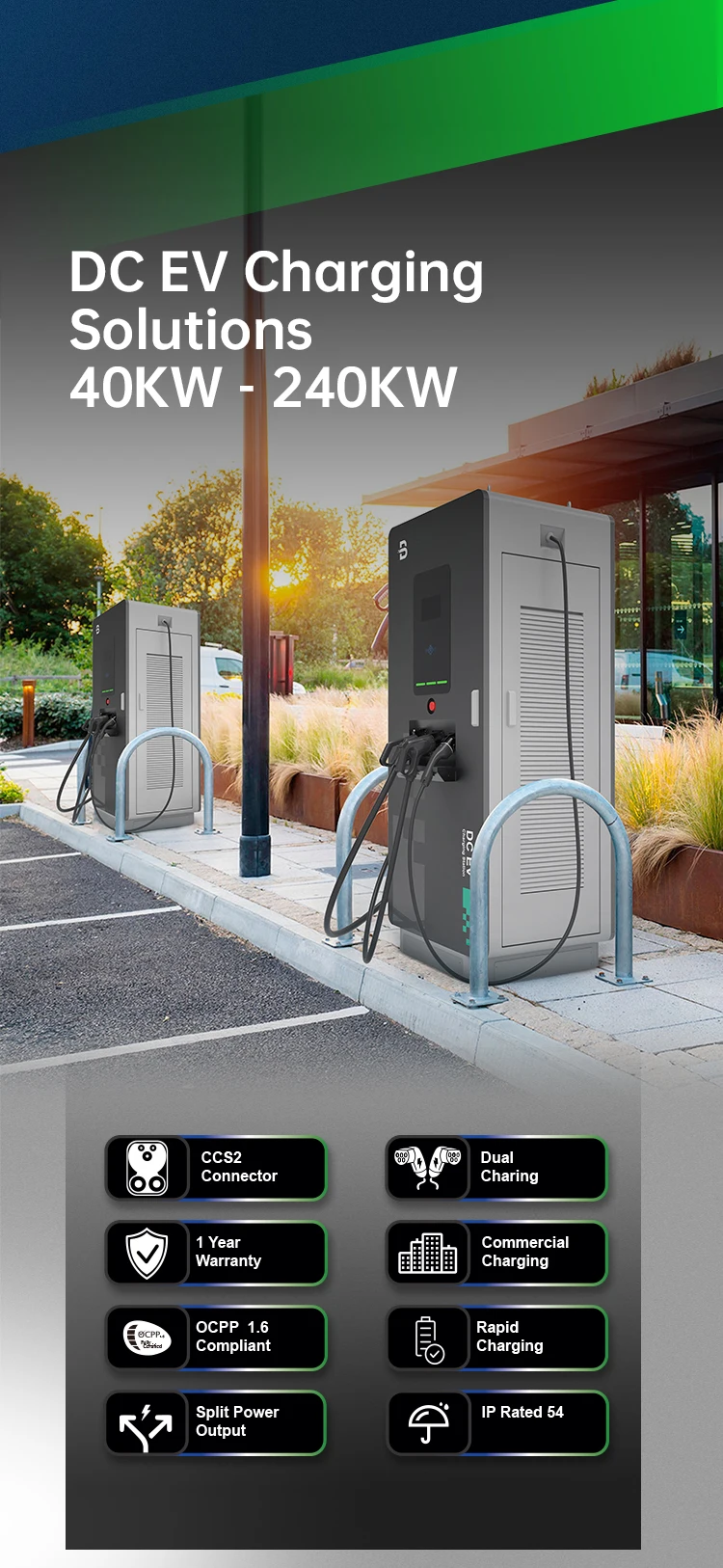 Beny Ev Ccs2 Dc Chargers Ev Charger Level 3 30kw 44kw 60kw 240kw Dc