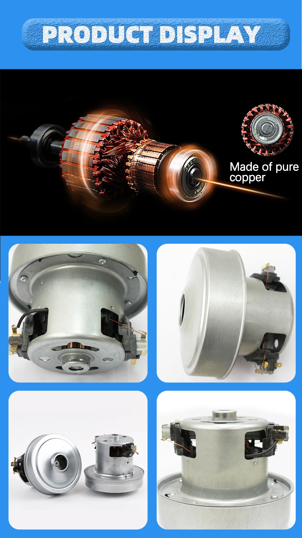 Jupiter Motor 110v 240v 24v 300w 500w Vacuum Cleaner Spare Parts ...