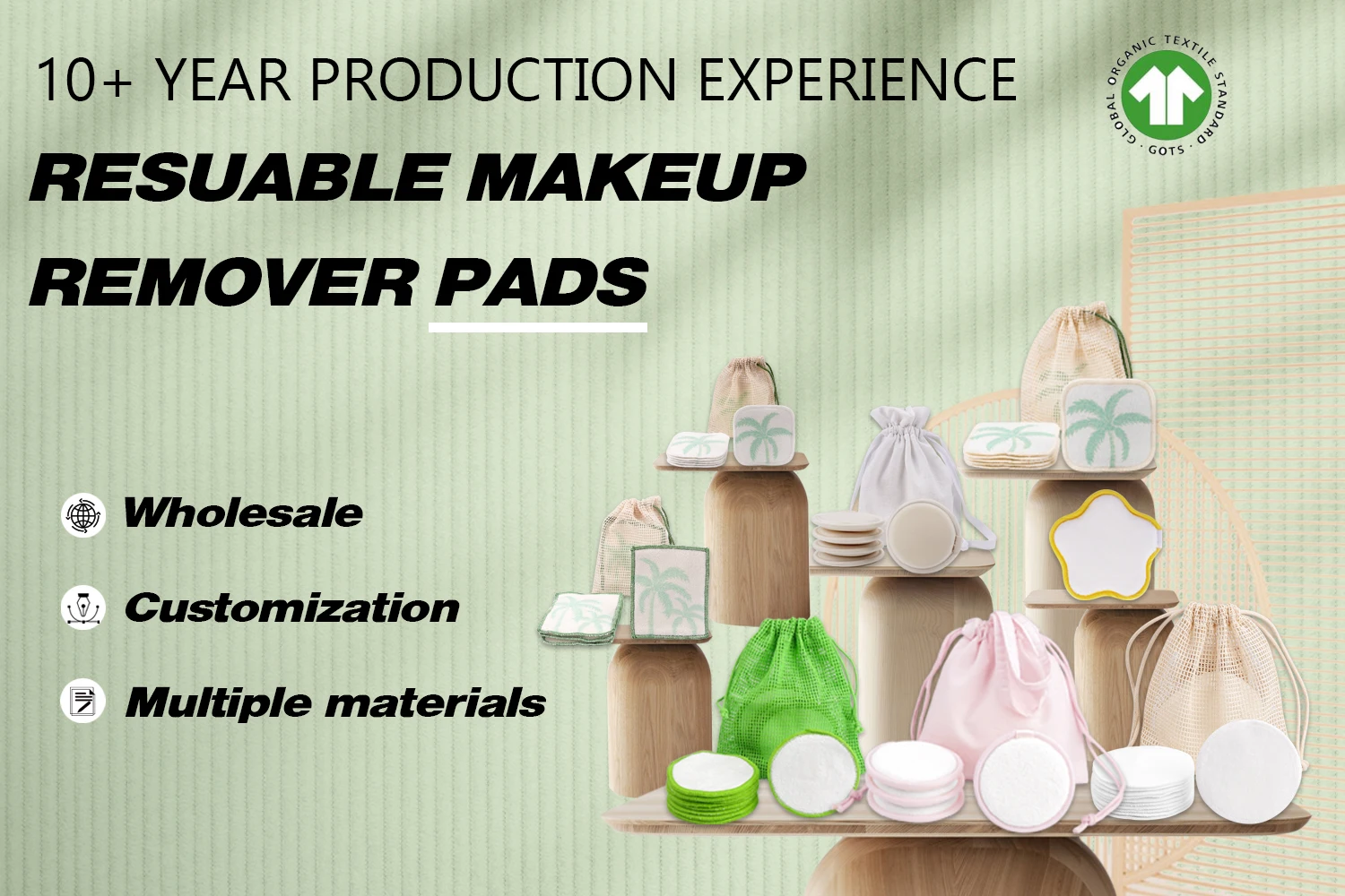 Eco Friendly Bamboo Cotton Reusable Makeup Cleaning Pad Makeup Remover Pads Buy Eco Friendly
