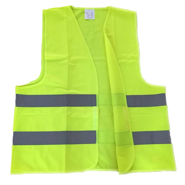 100%polyeser Green Traffic Safety Vest 
