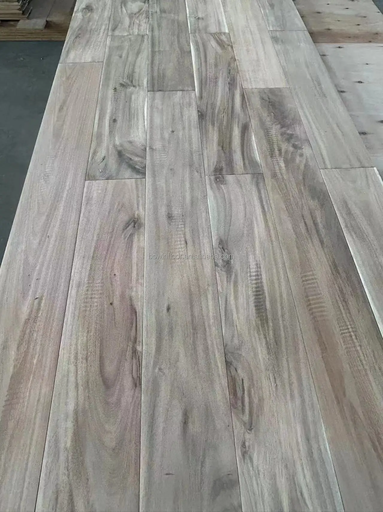 Hand Scraped Unfinished Acacia Hardwood Flooring Solid Wood Flooring ...