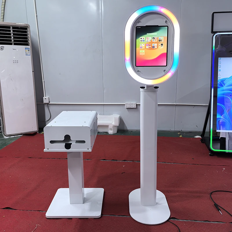 Newest Portable Wedding Magic Touch Screen 360 Automatic Selfie Machine Mirror Photo Booth Kiosk Photobooth With Printer