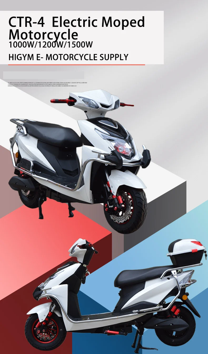 Electric Racing Moped Motorcycle Scooter 1000W Cheap Wholesale Adult ...