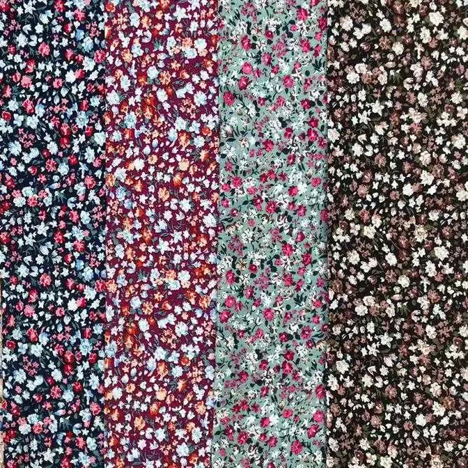 Cheap Soft Flower Home Textile Printed Rayon Fabric for Dress